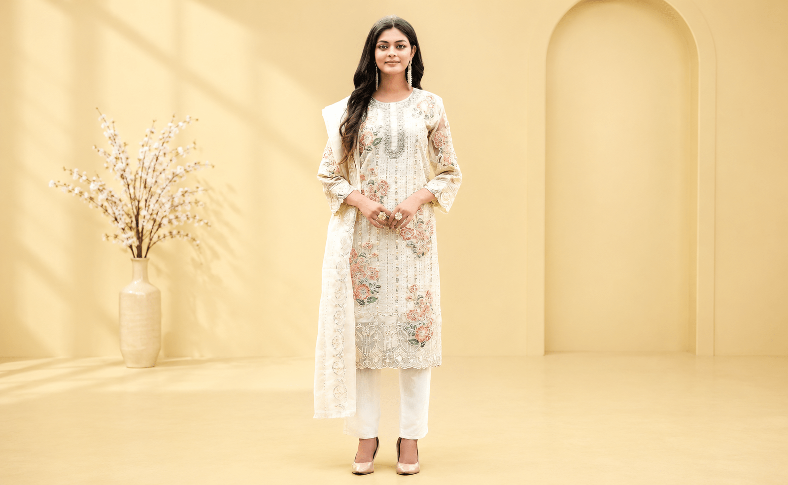 Pakistani Suits - Party Wear -Heavy (Un-Stithced) Starting @ Rs.1599/-